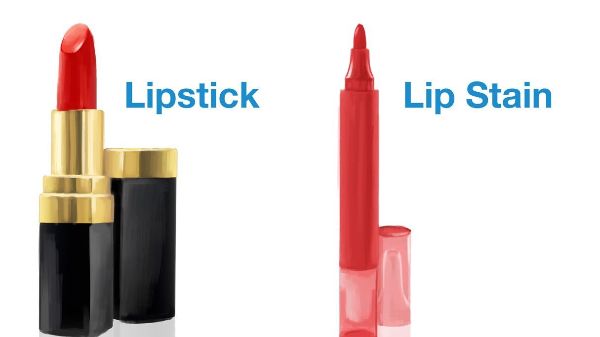 Lipstick vs Lip Stain